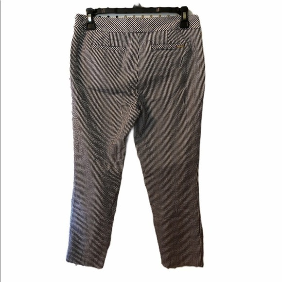 Anne Klein Blue And White Striped capri’s Size 4 - Picture 4 of 4